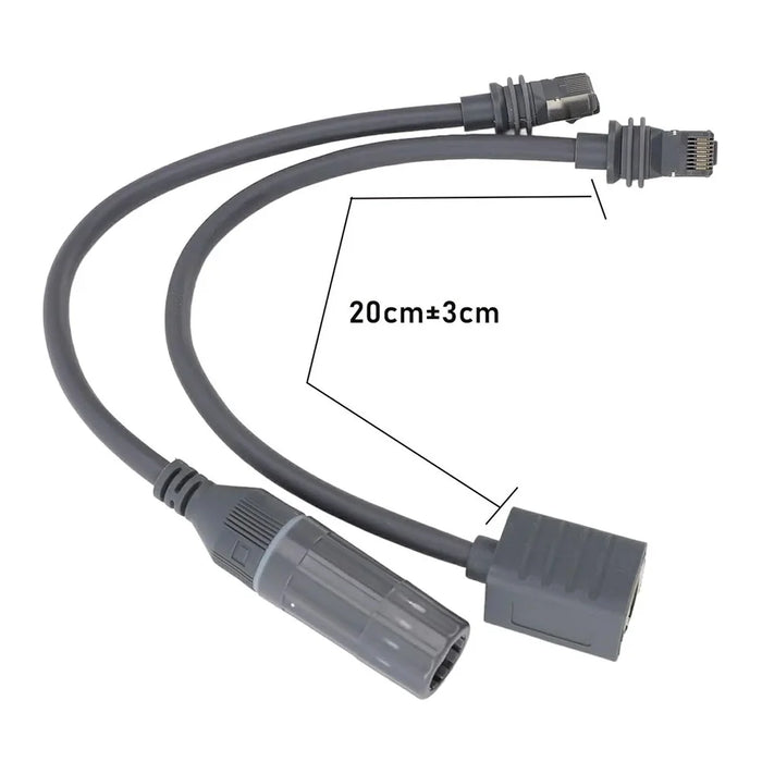 2Pcs Starlink Gen3 V3 Rectangular Satellite Ethernet Cable Adapter 1000Mbps RJ45 Converter - 7