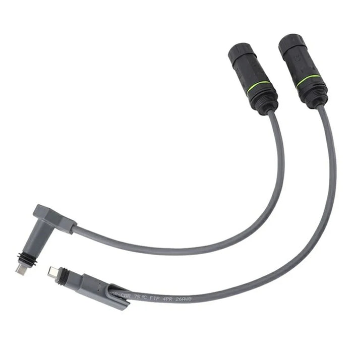 2Pcs Starlink Gen 2 Ethernet Cable Adapter Waterproof 1200Mbps SPX Plug to RJ45 Connector for Router - 1