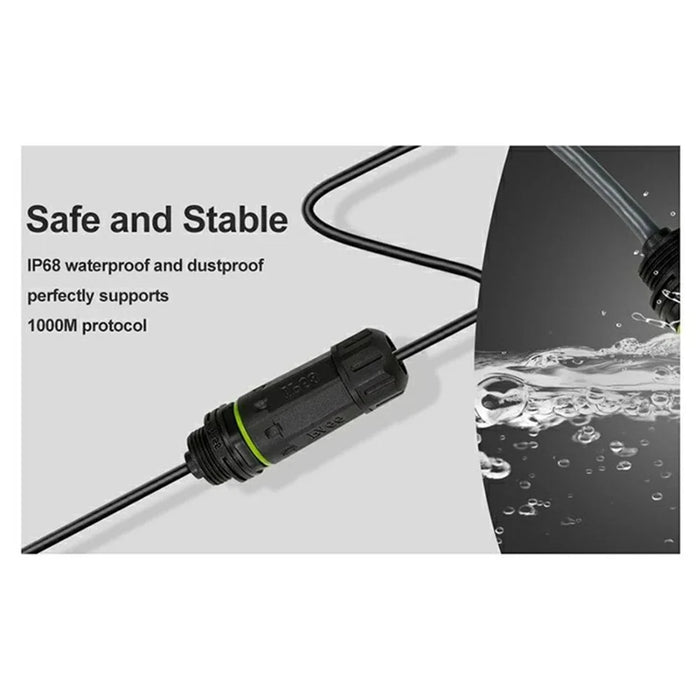 2Pcs Starlink Gen 2 Ethernet Cable Adapter Waterproof 1200Mbps SPX Plug to RJ45 Connector for Router - 6