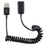 Male To Female USB Extension Cable USB Extender Adapter Spring Computer Phone Charging Cable - 1