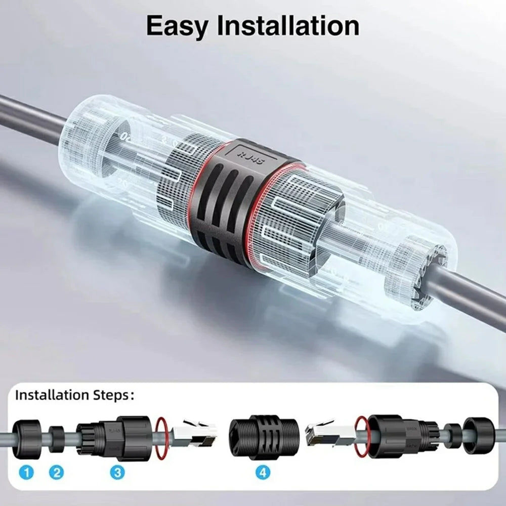 Starlink Gen 2 Ethernet Cable Adapter SPX Plug to RJ45 Connector for Router and Sideplate - 2