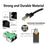 20cm RJ45 8 Core Network Cable Splitter 1 to 2 Ethernet Extension Adapter Compatible with Cat5 Cat6 Cat7 - 2