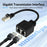 20cm RJ45 8 Core Network Cable Splitter 1 to 2 Ethernet Extension Adapter Compatible with Cat5 Cat6 Cat7 - 4