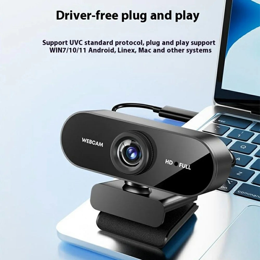 Q8 USB Computer Webcam 1080P HD Camera for Online Classes / Live Streaming / Video Conferencing - 3