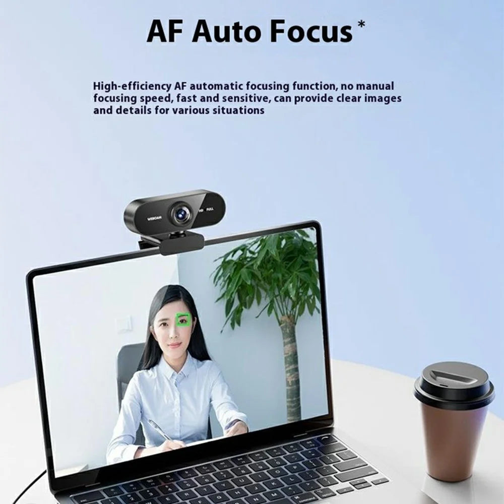 Q8 USB Computer Webcam 1080P HD Camera for Online Classes / Live Streaming / Video Conferencing - 6