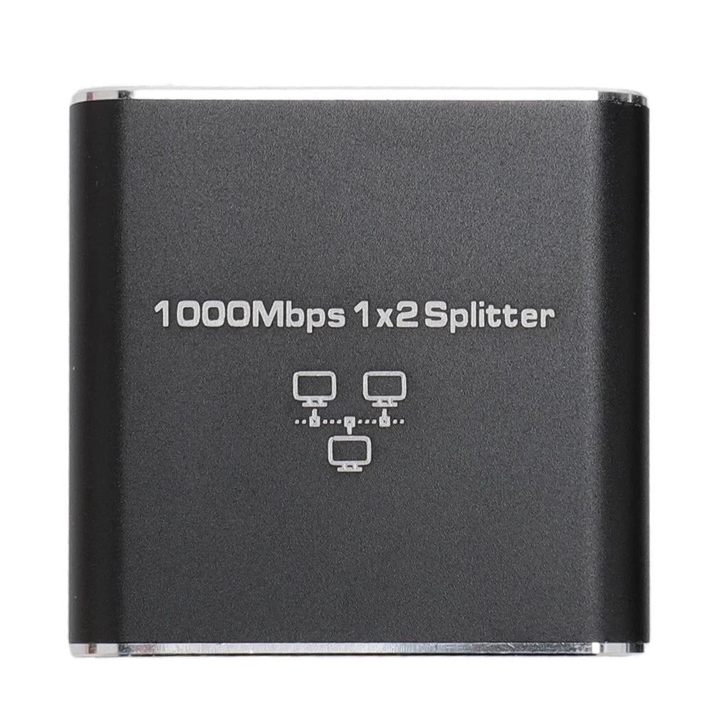 HW3 Gigabit Ethernet Splitter 1 to 2 High Speed 1000Mbps RJ45 Network Port Expander LAN Internet Adapter - 7