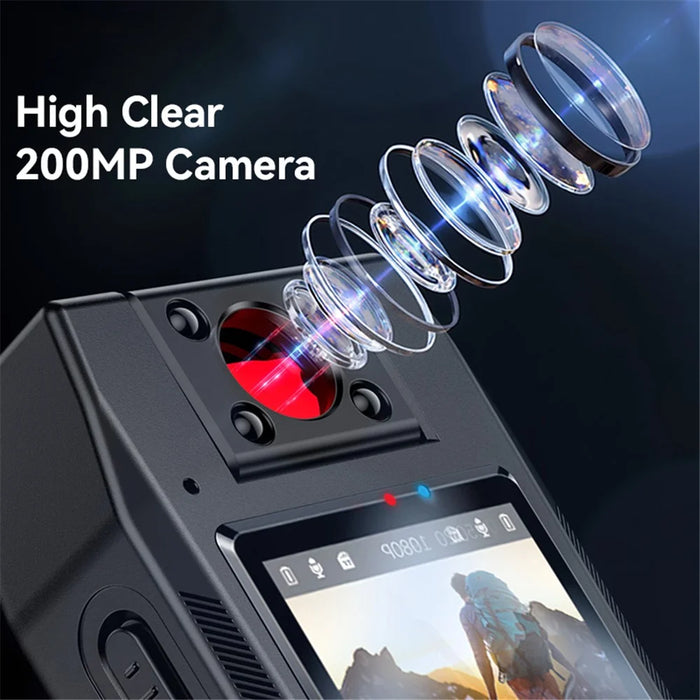 YESIDO KM25 Video Recorder 180 Degree Rotating Lens HD 1.3 Inch Screen 1080P Outdoor Cycling Hiking Camera - 4