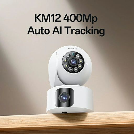 YESIDO KM16 Indoor Dual Lens Camera Wireless Security Cam WiFi Surveillance System with Night Vision / Two-Way Audio / Motion Detection - White / EU Plug - 2
