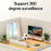 YESIDO KM16 Indoor Dual Lens Camera Wireless Security Cam WiFi Surveillance System with Night Vision / Two-Way Audio / Motion Detection - White / EU Plug - 3