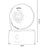 YESIDO KM16 Indoor Dual Lens Camera Wireless Security Cam WiFi Surveillance System with Night Vision / Two-Way Audio / Motion Detection - White / EU Plug - 6