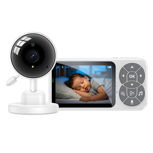 YESIDO KM26 Baby Monitor 3.5 Inch LCD Display Night Vision Temperature Detection 2.4G Wireless Camera, EU Plug - 1
