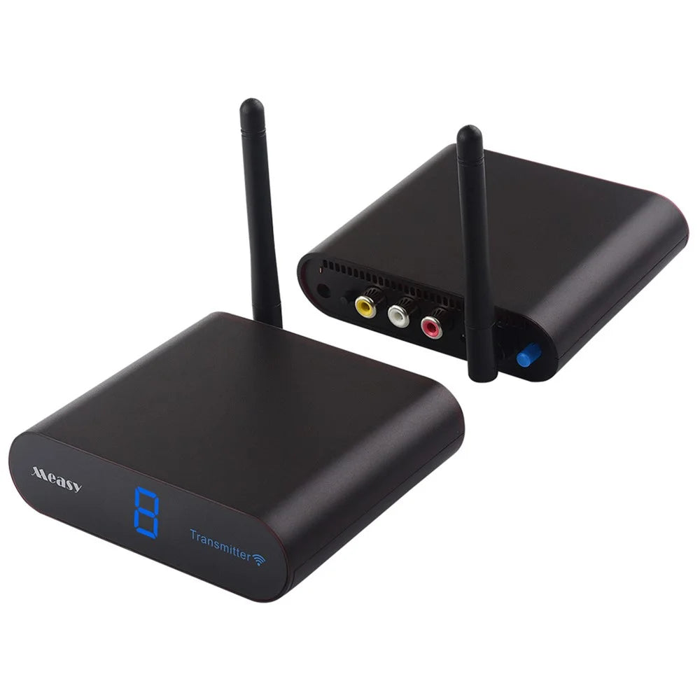 MEASY AV530 300m Transmission 5.8G Wireless AV Transmitter and Receiver Set with RCA Input / Output - US Plug - 1