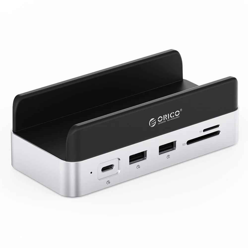 ORICO VS10 For Mac mini(2024) 512GB M.2 SSD Enclosure Desktop Expansion Dock Stand USB + HD + RJ45 + SD / TF Card Reader 10 in 1 Docking Station - 1