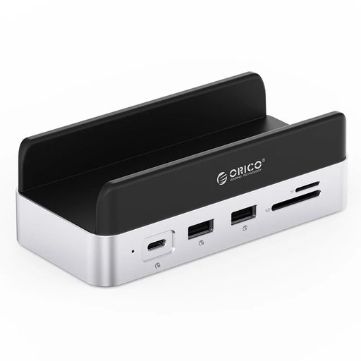 ORICO VS10 For Mac mini(2024) 512GB M.2 SSD Enclosure Desktop Expansion Dock Stand USB + HD + RJ45 + SD / TF Card Reader 10 in 1 Docking Station - 1