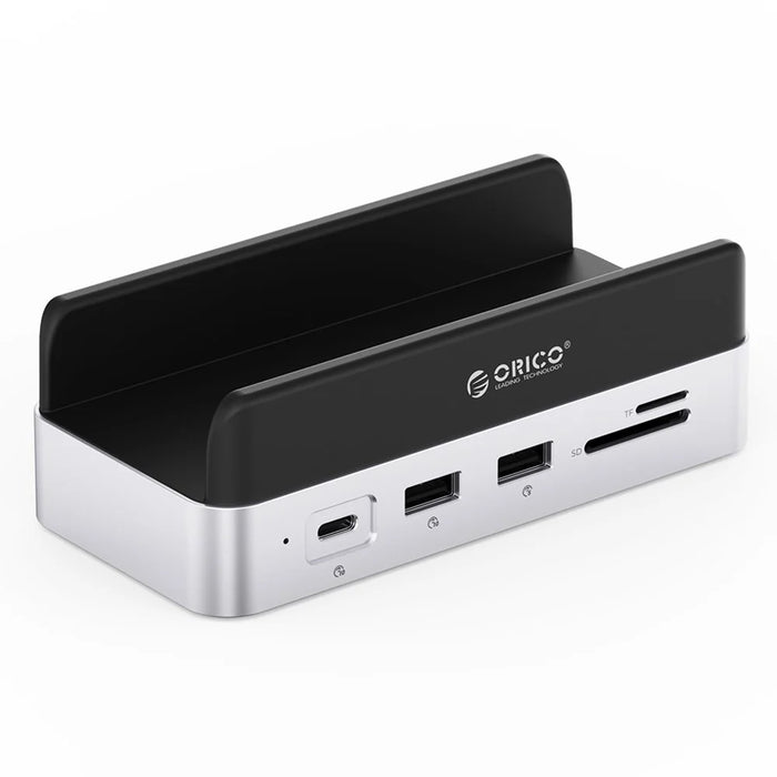 ORICO VS10 For Mac mini(2024) 512GB M.2 SSD Enclosure Desktop Expansion Dock Stand USB + HD + RJ45 + SD / TF Card Reader 10 in 1 Docking Station - 1