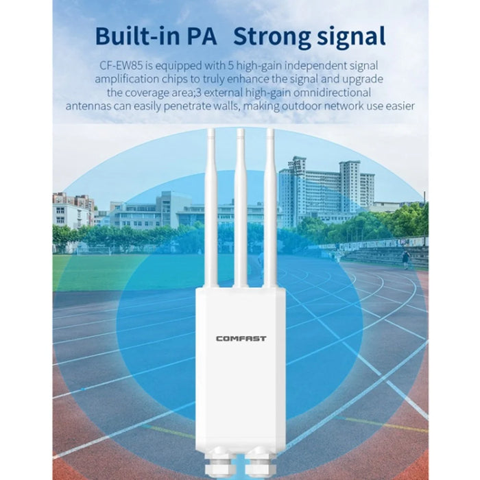 COMFAST CF-EW85 IP66 Waterproof Outdoor 1300Mbps High Speed 2.4G / 5.8G Dual Band Gigabit Wireless AP Signal Amplifier - 6