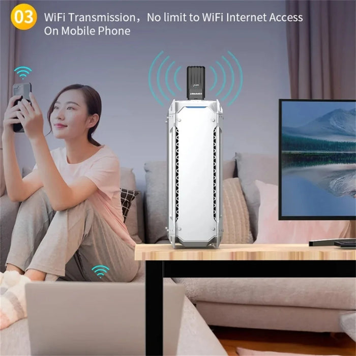 COMFAST CF-943AX 2.4 / 5Ghz Dual Band Bluetooth-compatible 5.3 WiFi6 Adapter Wireless Network External USB Receiver - 7