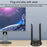 COMFAST CF-975AX 5374Mbps Tri-Band High Speed WiFi 6 External Wireless Network Adapter for Desktop PC - 4