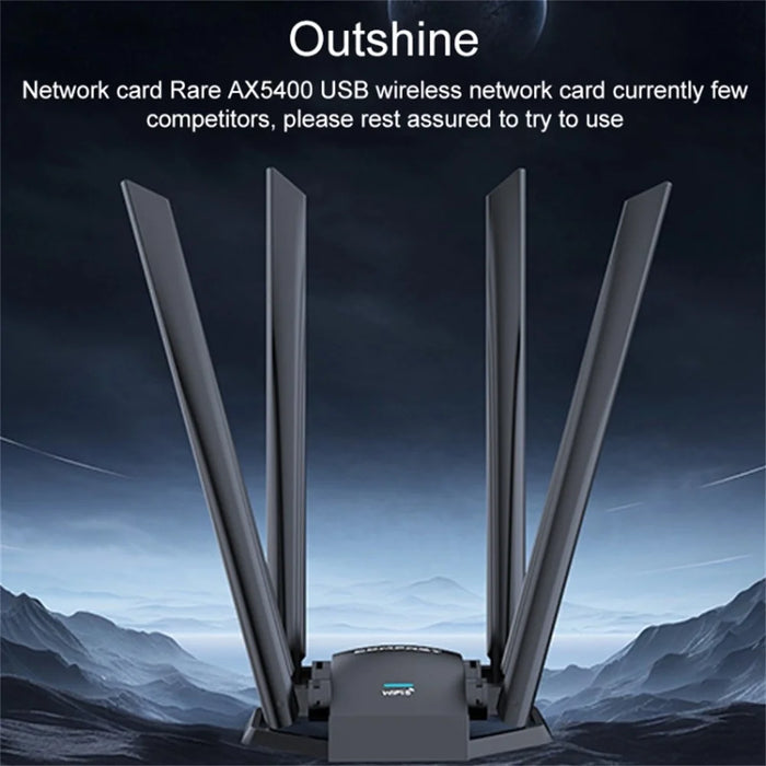 COMFAST CF-975AX 5374Mbps Tri-Band High Speed WiFi 6 External Wireless Network Adapter for Desktop PC - 7