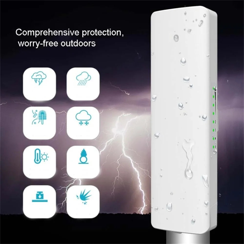 COMFAST CF-E314N V2 Wireless Bridge 5KM Outdoor 300M Monitoring AP  /  Long Range WiFi Extender for Community Surveillance - 2