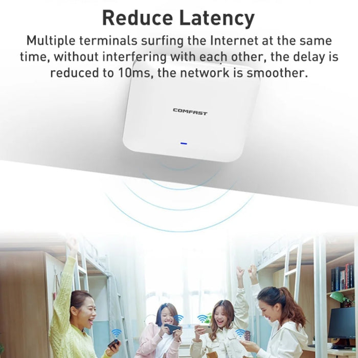 COMFAST CF-E393AX 3000M Dual-Band WiFi 6 Ceiling-Mounted Wireless Routers AP Indoor Coverage - 6