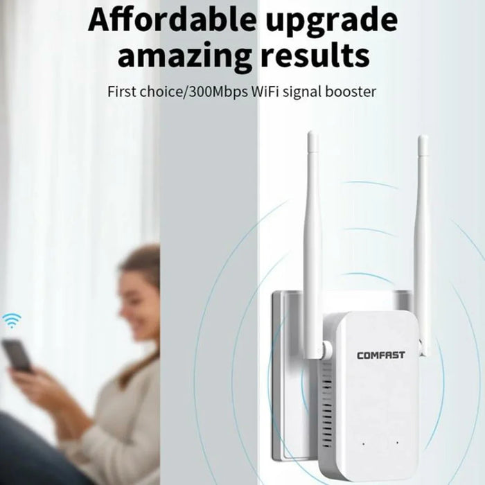 COMFAST CF-WR301S V3 300Mbps Wireless Repeater Router WiFi Signal Amplifier with Dual Antenna - 3