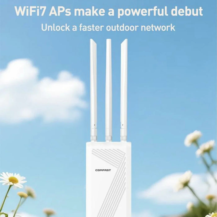 COMFAST CF-EW87 3600Mbps Dual Band Waterproof Outdoor Wireless AP High Power WiFi7 Router - 3