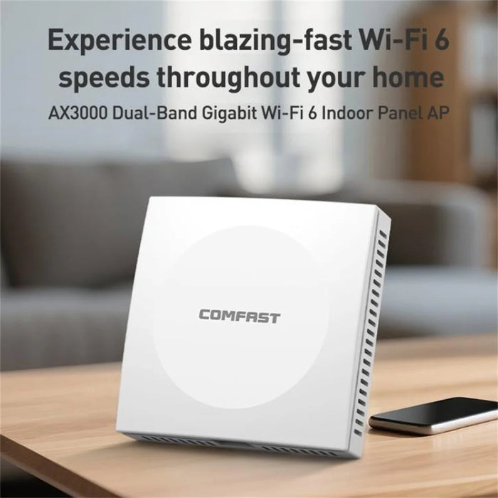 COMFAST CF-E593AX 3000Mbps Dual Band WiFi6 86 Inch Panel In Wall AP Repeater Wireless Router - 2