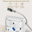 COMFAST CF-E593AX 3000Mbps Dual Band WiFi6 86 Inch Panel In Wall AP Repeater Wireless Router - 5