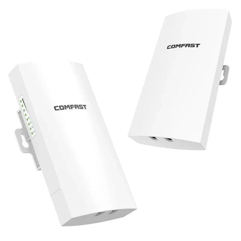 COMFAST CF-E112N V2 2Pcs 2.4GHz 300Mbps 9dBi Monitoring Bridge WiFi Router AP Repeater with PoE Power Supply Set - 1