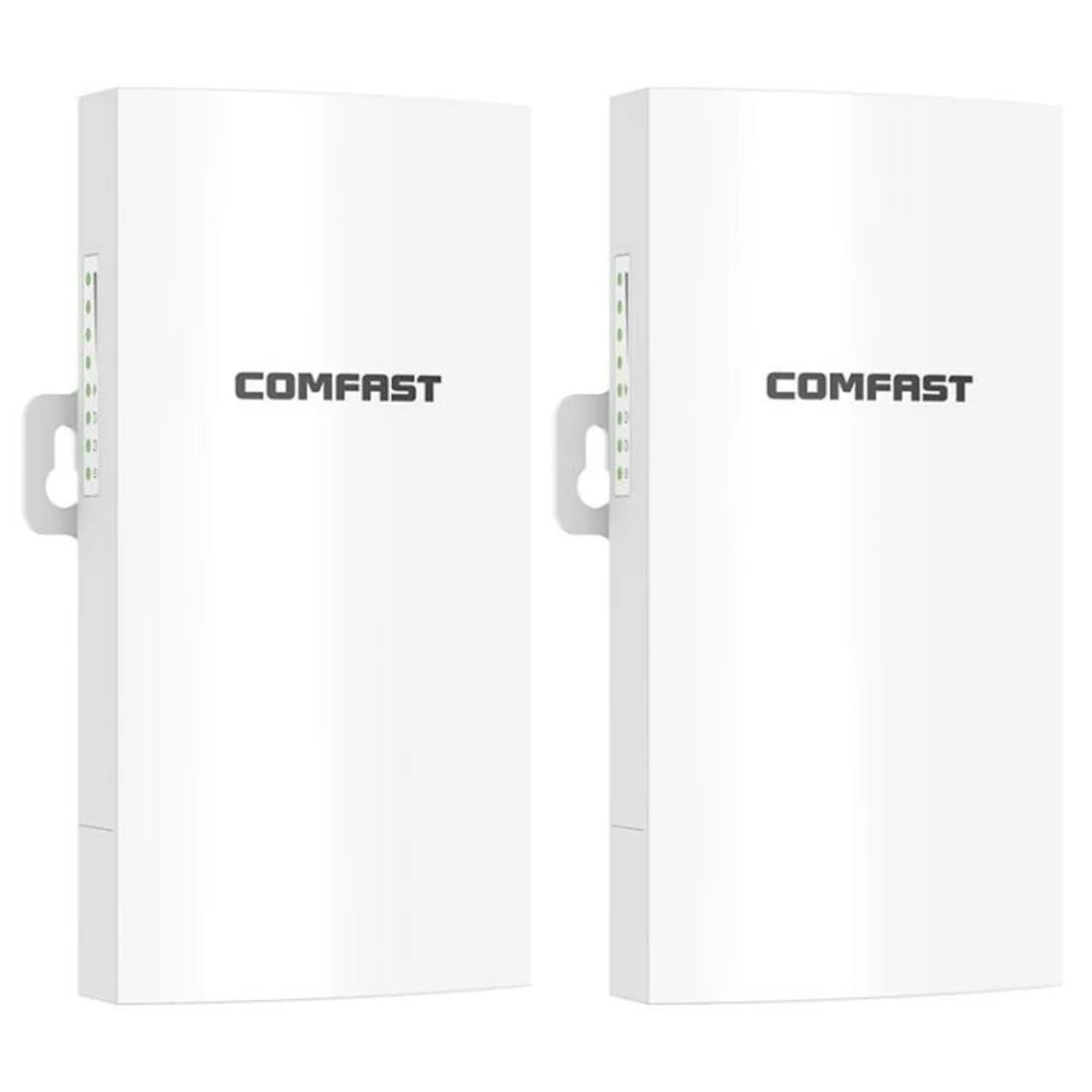 COMFAST CF-E112N V2 2Pcs 2.4GHz 300Mbps 9dBi Monitoring Bridge WiFi Router AP Repeater with PoE Power Supply Set - 2