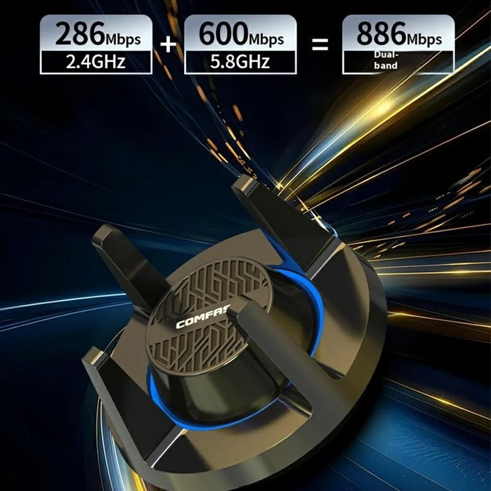 COMFAST CF-947AX 2.4G / 5.8G Dual Band 900Mbps WiFi6 Bluetooth-compatible 5.3 Network Card with 4 Antennas - 2