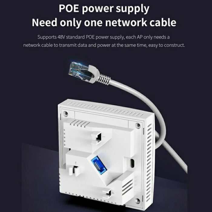 COMFAST CF-E591AX 1500Mbps High Speed Dual Band WiFi6 In Wall AP Wireless Router Supports 48V PoE Power Supply - 6