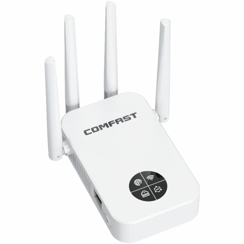 COMFAST CF-WR762AC 1200Mbps Wireless Signal Booster with OLED Display Screen Dual Band WiFi Repeater - 1