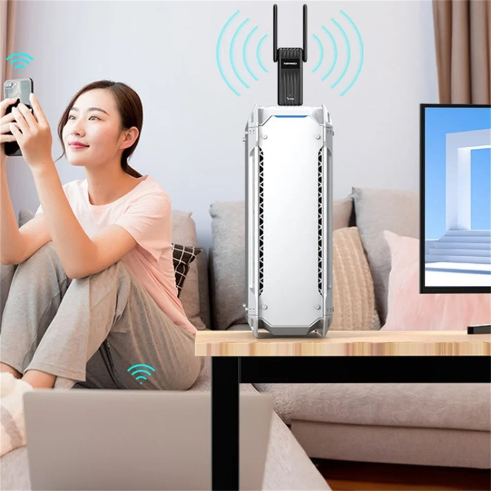 COMFAST CF-943F 900Mbps WiFi6 Bluetooth-compatible Network Card 2.4G / 5G Dual Band USB Wireless Adapter - 7