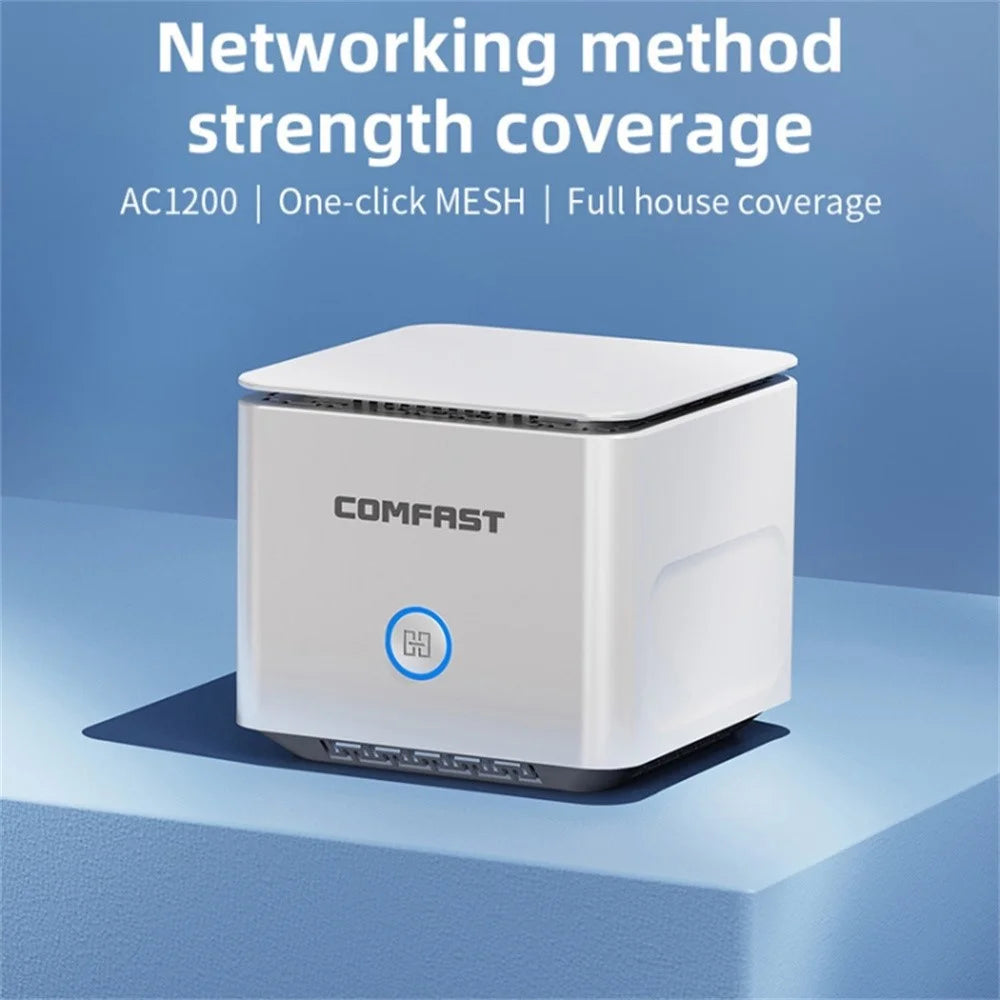 COMFAST CF-WR651AC AC1200 Mesh Wireless Router 2.4G / 5G Dual Band WiFi Repeater Amplifier - 4