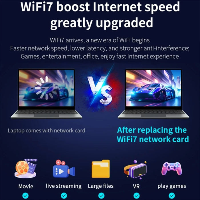 COMFAST CF-BE200-M WiFi7 Bluetooth-compatible 5.4 Tri-Band Wireless Network Adapter M.2 Network WiFi Module - 5
