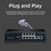 COMFAST CF-SG181P 10 Ports Gigabit Ethernet POE Switch 20Gbps Backplane Bandwidth Network Splitter - 2