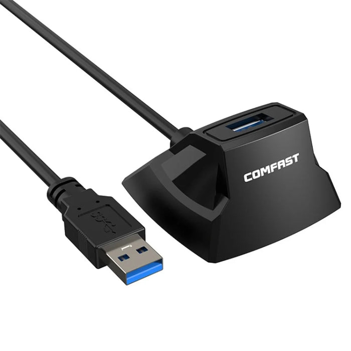 COMFAST CF-U318 1.2m High Speed USB 3.0 Extension Cable with Desktop Base for Network Card / U Disk / Mouse - 1