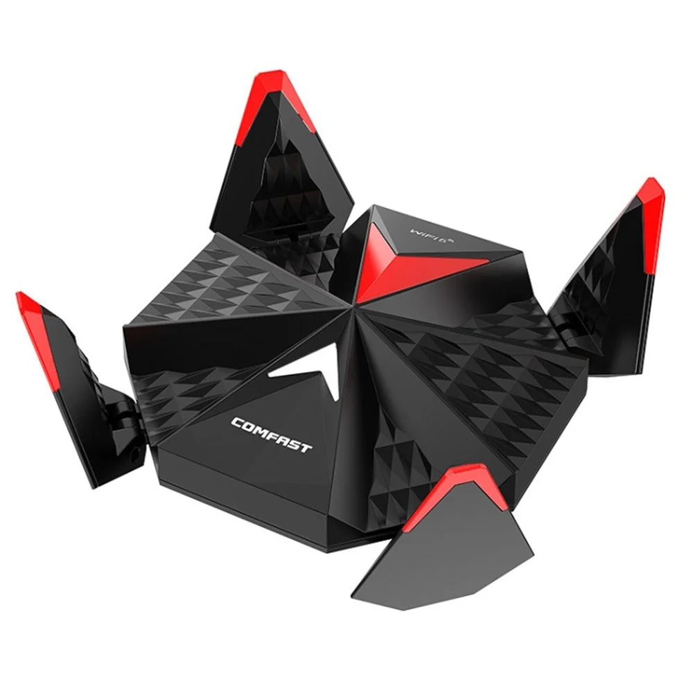 COMFAST CF-977AX 5400Mbps Tri-Band Wireless Network Card WiFi6 Type C Adapter with 4 External Antennas - 1
