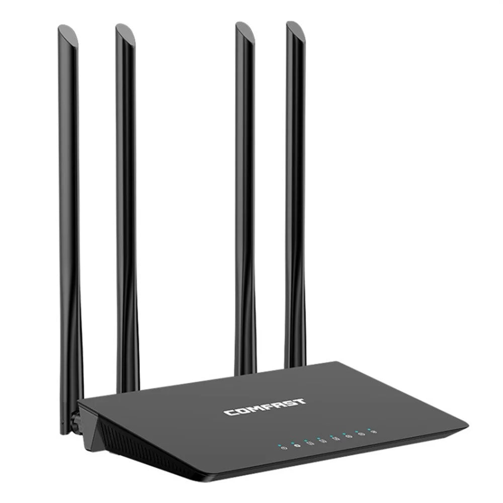 COMFAST WR619AC V2 1200Mbps Dual Band Wireless Router WiFi Repeater with 4 High Gain Antennas - 1