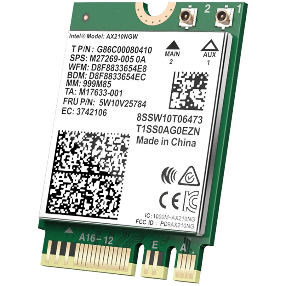 COMFAST CF-AX210vPro-M WiFi 6 Module Gigabit 5G Tri-Band 5374Mbps Wireless Network Card for Desktop Computers - 1