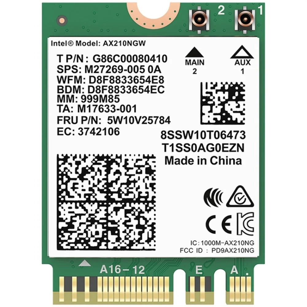 COMFAST CF-AX210vPro-M WiFi 6 Module Gigabit 5G Tri-Band 5374Mbps Wireless Network Card for Desktop Computers - 2