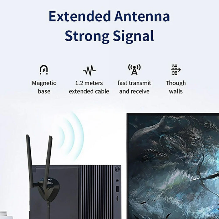 COMFAST CF-AX210Plus Wireless Network Card 5374M Tri-Band Gigabit PCIe WiFi 6E Adapter - 3