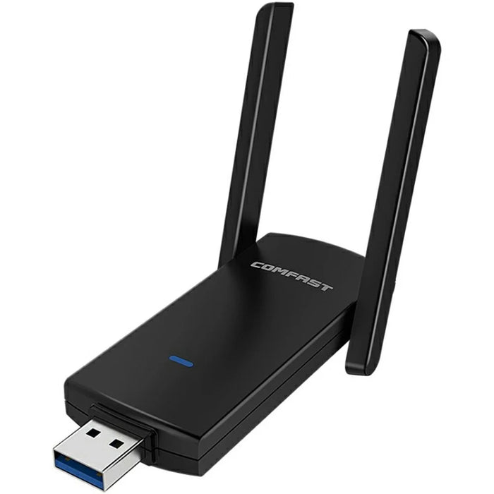 COMFAST CF-924AC V2 1300Mbps High Speed Dual Band Wireless Network Card USB 3.0 WiFi Adapter - 1