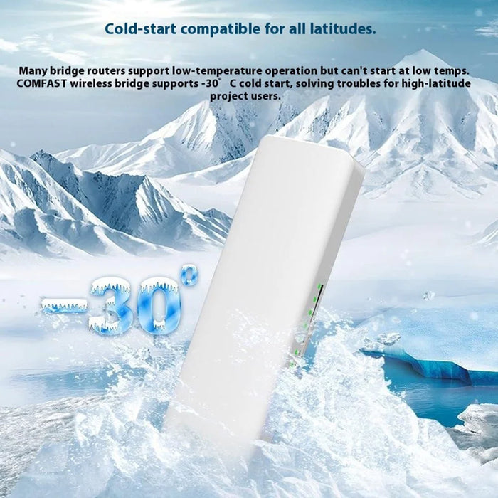 COMFAST CF-E312A 5.8GHz Wireless Bridge Long Range Transmission 300Mbps for Monitoring Engineering 10KM Network Bridge - 6