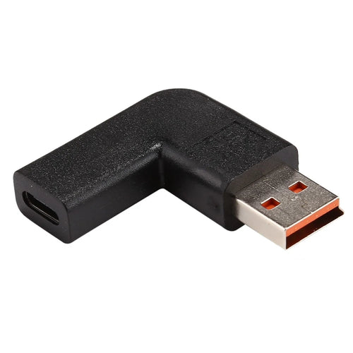 Type-C Female Head to Yoga 3 Male Head 90 Degree Angle Power Adapter Connector for Lenovo - 1