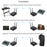 AU680A Wireless Audio Transmitter Receiver Set XLR Connector Low Latency Long Range 100M  /  328ft - US Plug - 4