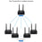 AU680A Wireless Audio Transmitter Receiver Set XLR Connector Low Latency Long Range 100M  /  328ft - US Plug - 5