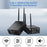 AU680A Wireless Audio Transmitter Receiver Set XLR Connector Low Latency Long Range 100M  /  328ft - US Plug - 6